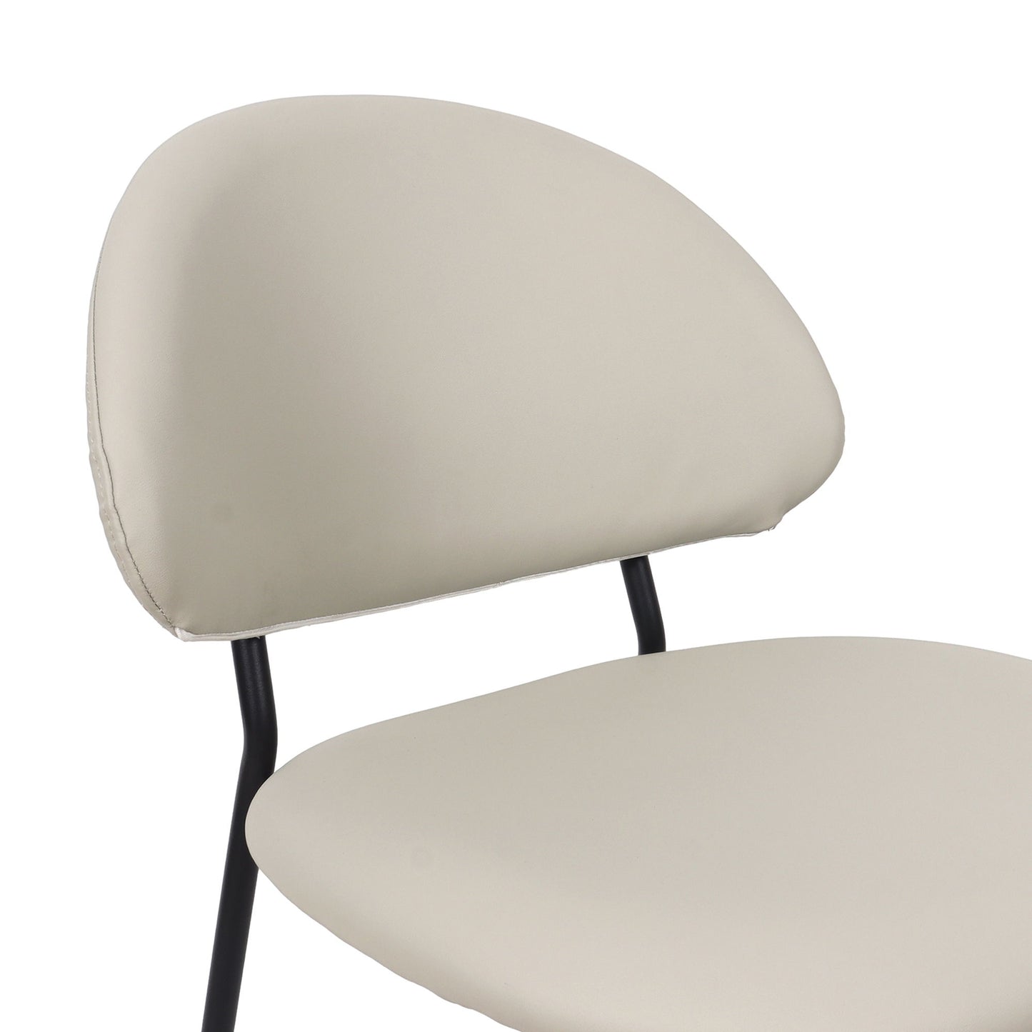 Manhattan Haven - Vegan Leather Metal Side Chair (Set of 4)