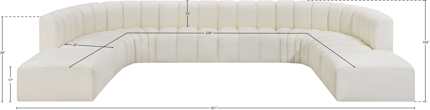 Arc - Faux Leather Modular Sectional