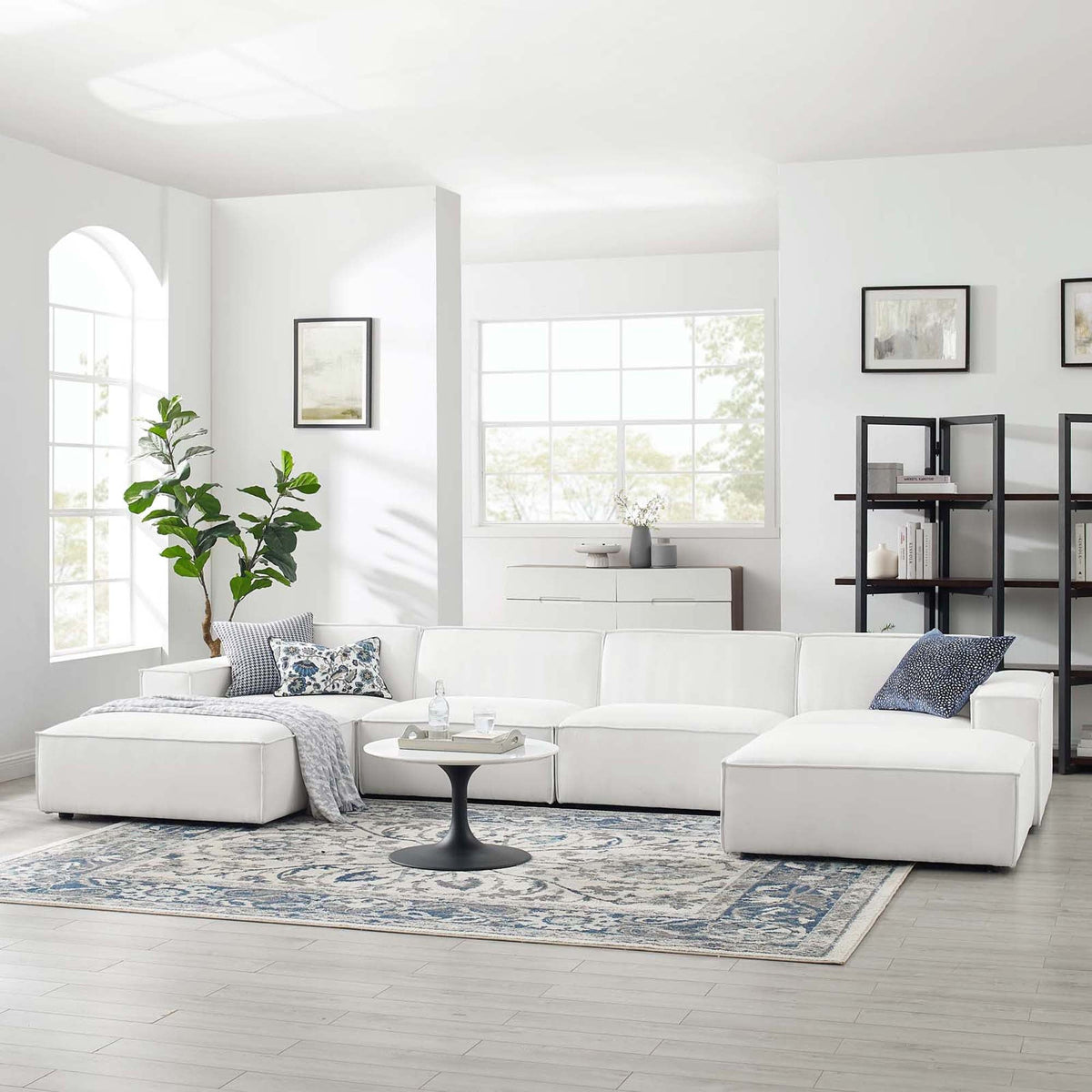 Restore 6-Piece Sectional Sofa - White