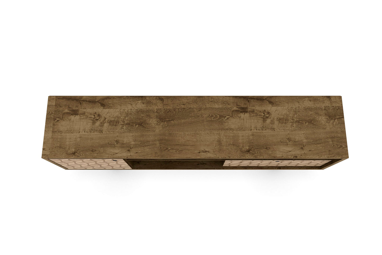 Manhattan Liberty - 71" TV Stand With Rustic Brown Frame