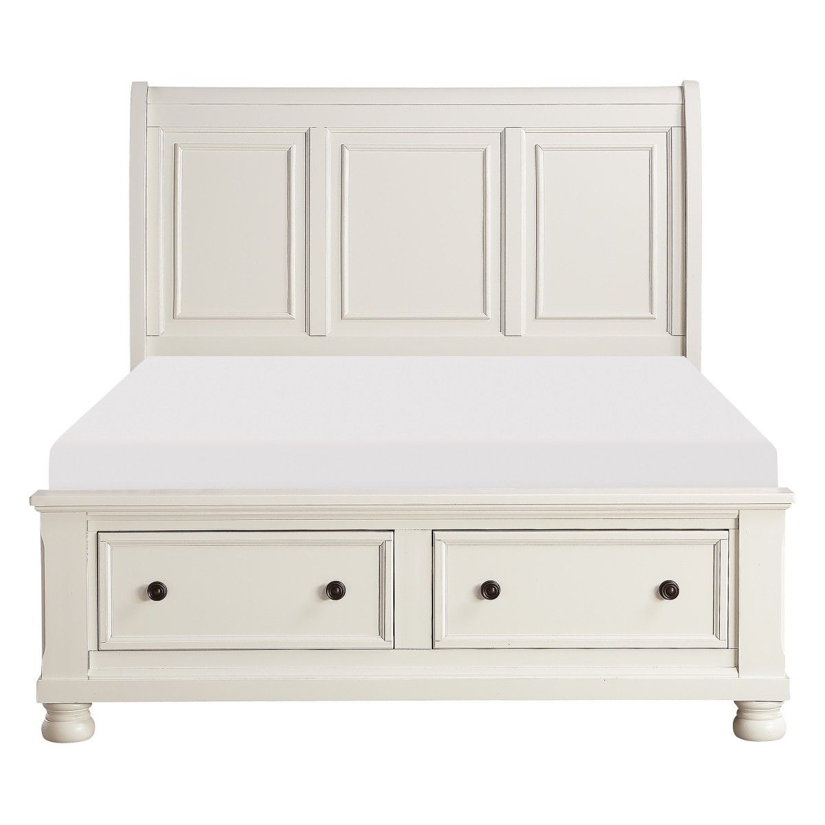 Laurelin Eastern King Sleigh Platform Bed with Footboard Storage