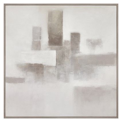 Framed Canvas Urban Stillness - Natural