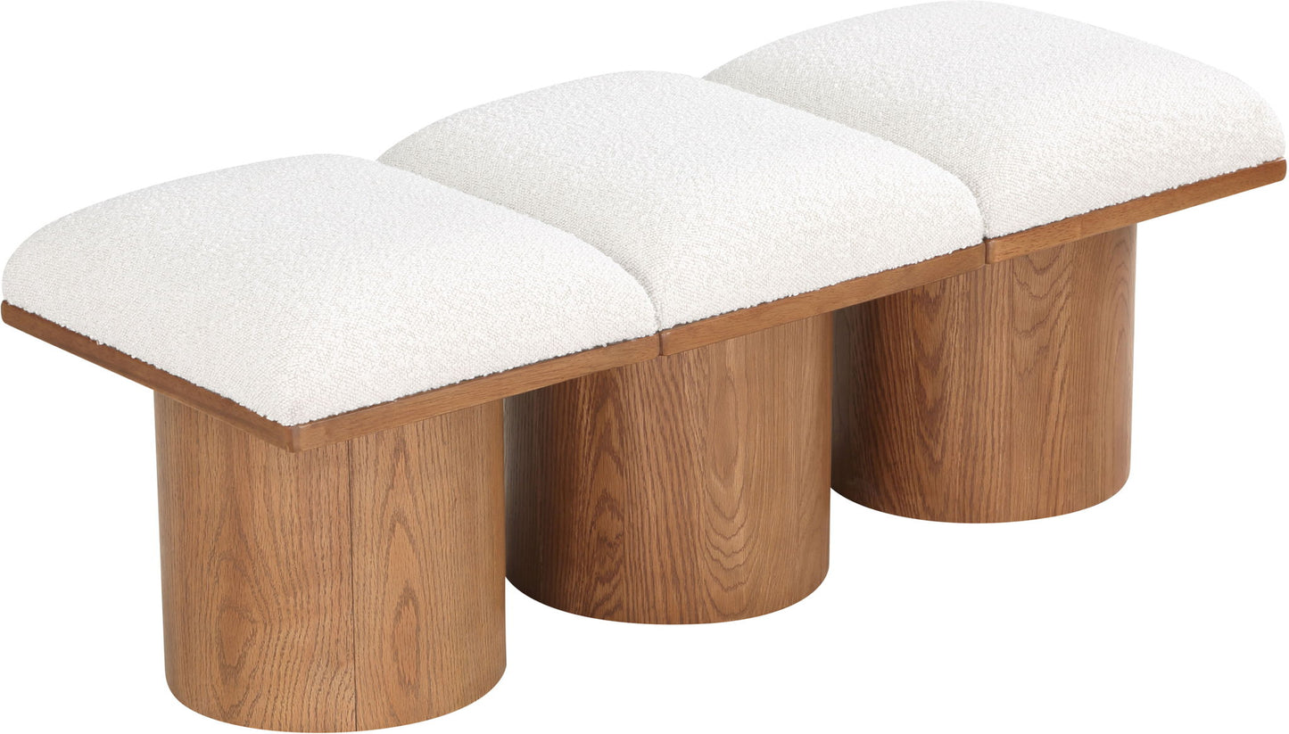 Pavilion - 3 Piece Modular Bench With Brown Base