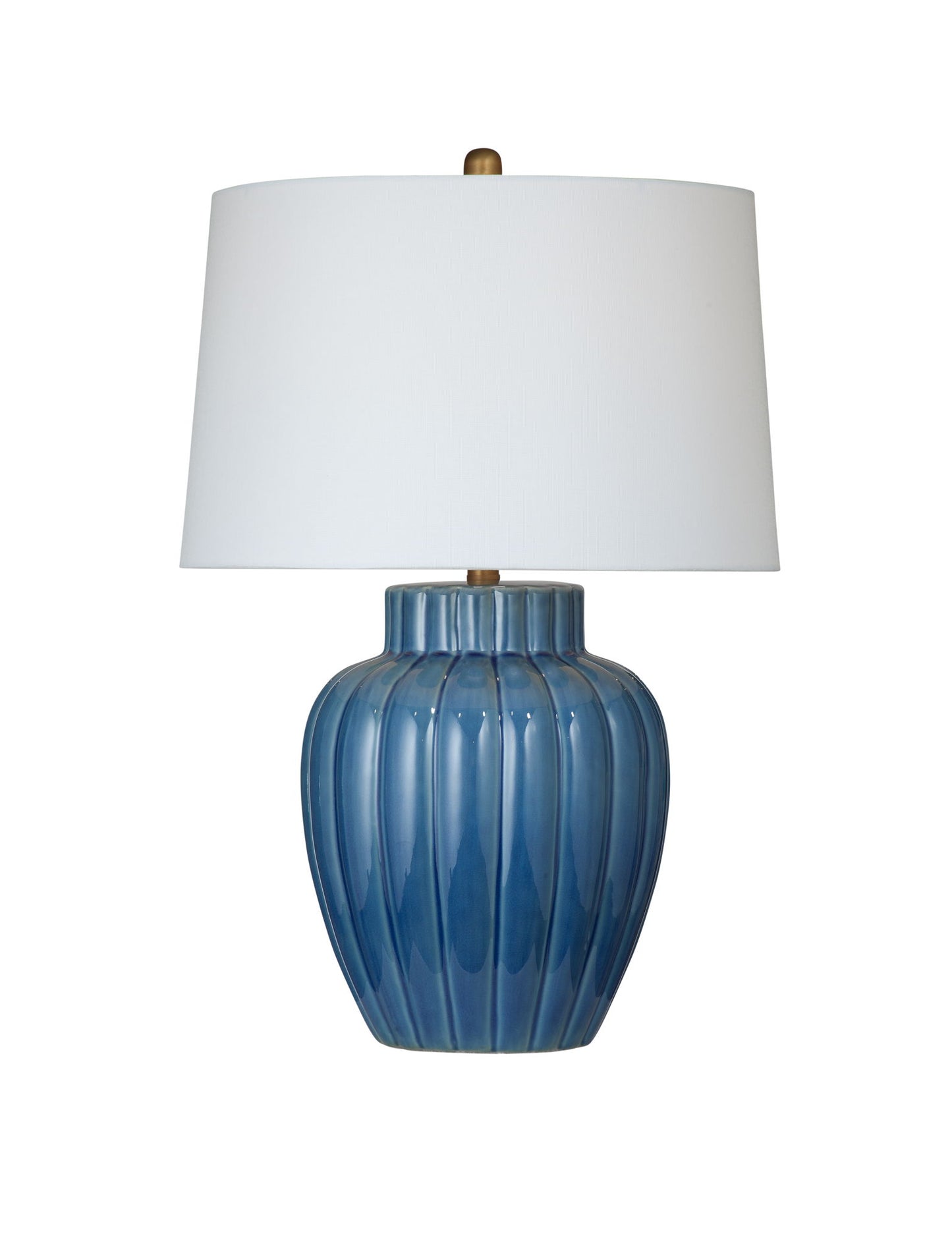 Avery - Table Lamp - Blue / White