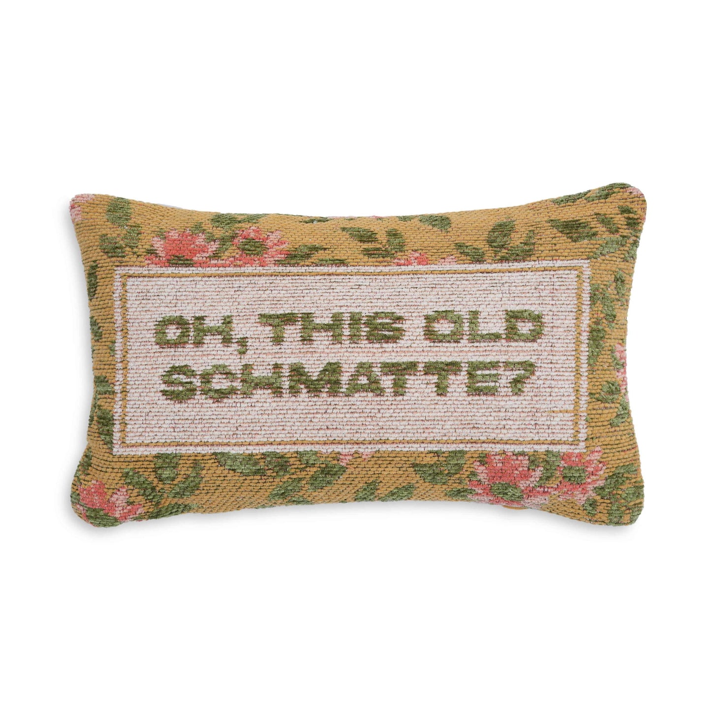 Judaica - Oh, This Old Schmatte Pillow - Multi