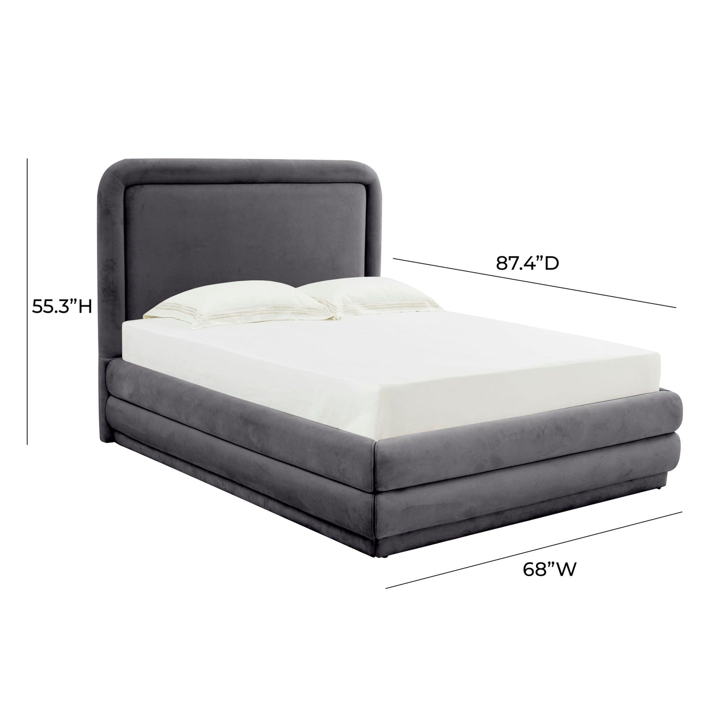 Briella - Velvet Bed