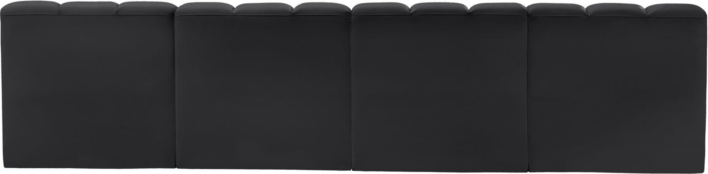 Arc - Faux Leather 4 Seats Modular Sofa