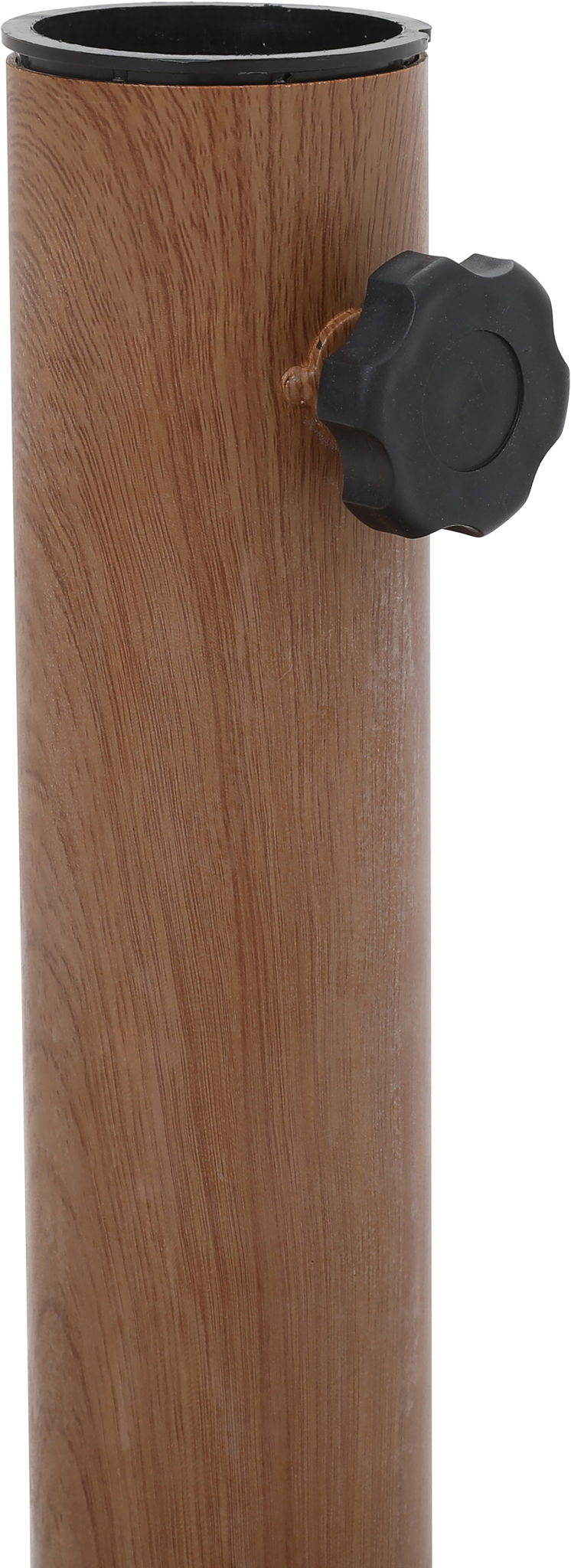 Amalfi - Aluminum Patio Umbrella - Light Brown Base / Black Pole