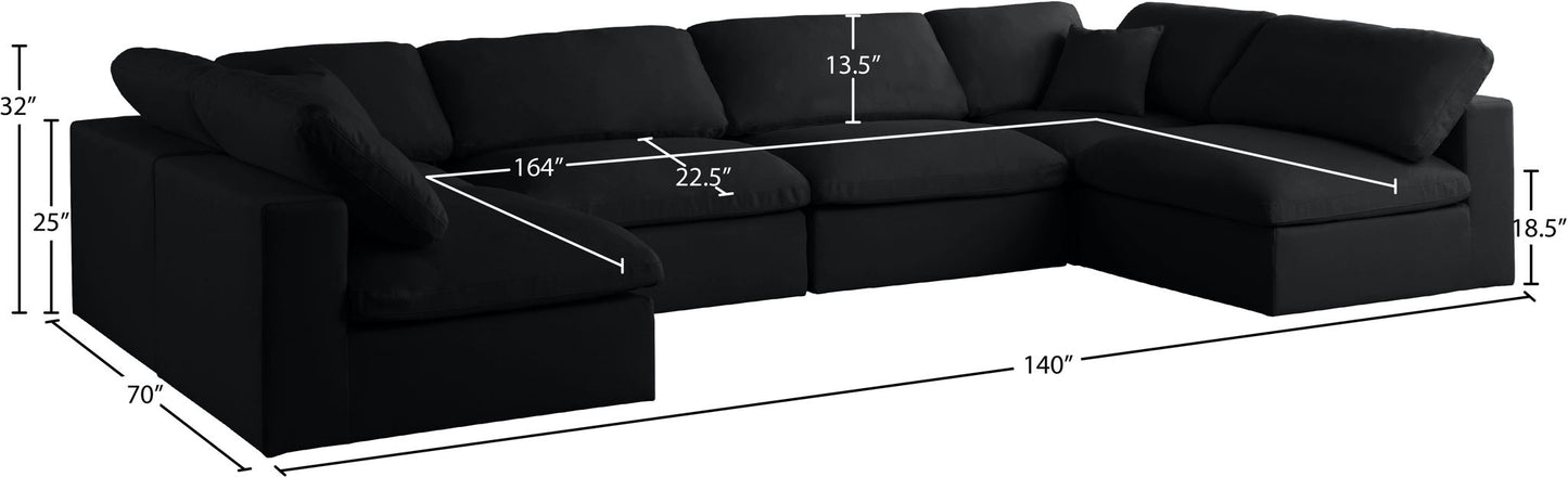 Plush - 6 Piece Modular Sectional