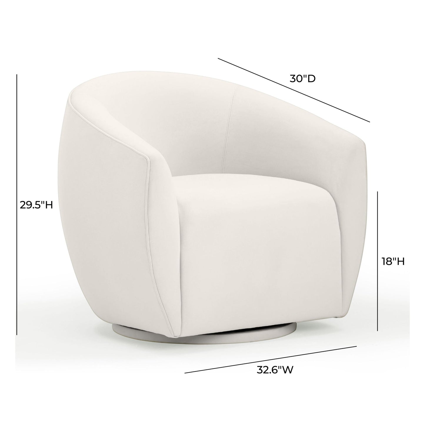 Jordan - Velvet Swivel Chair
