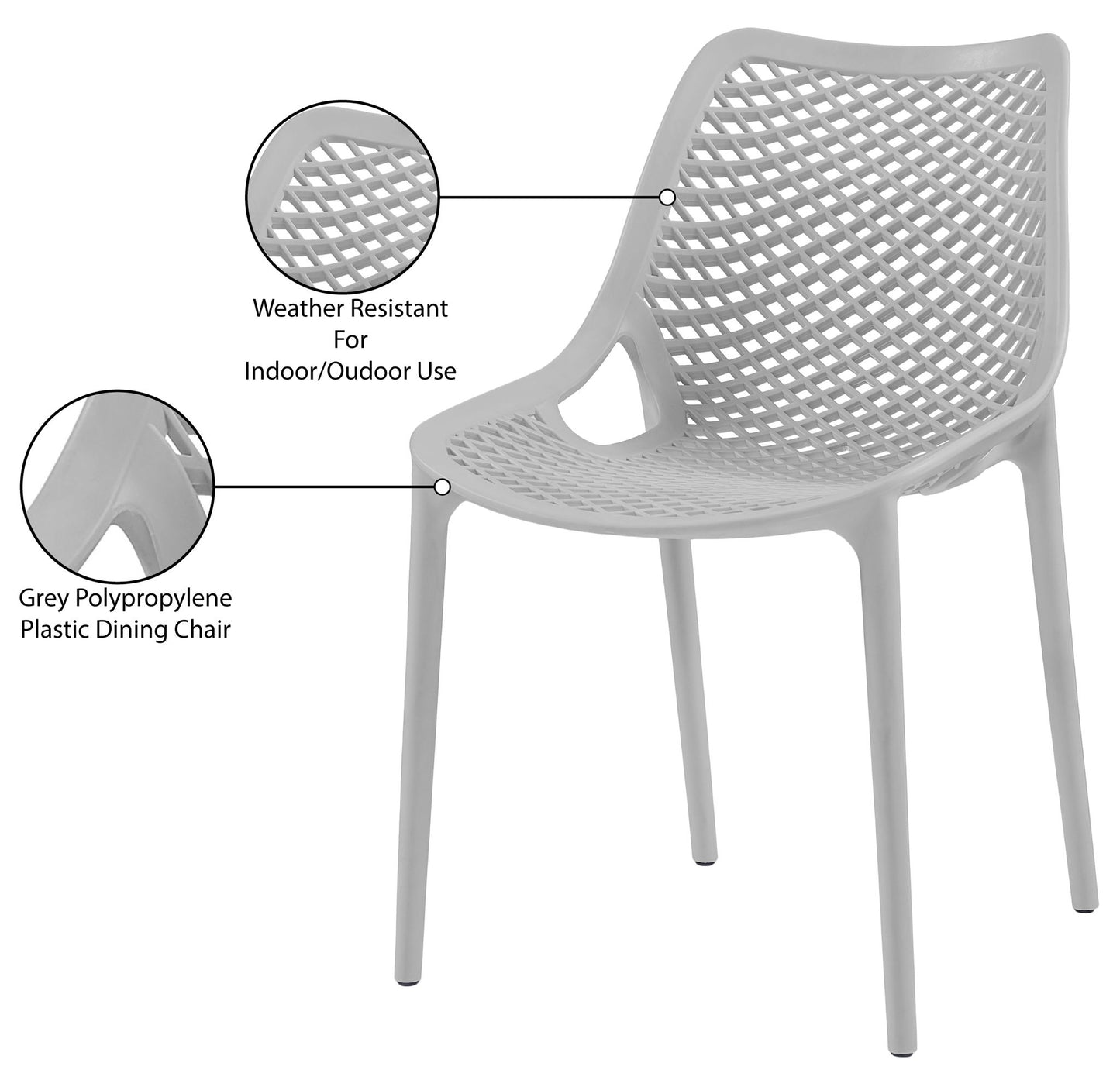 Mykonos - Outdoor Patio Dining Chair (Set of 2)