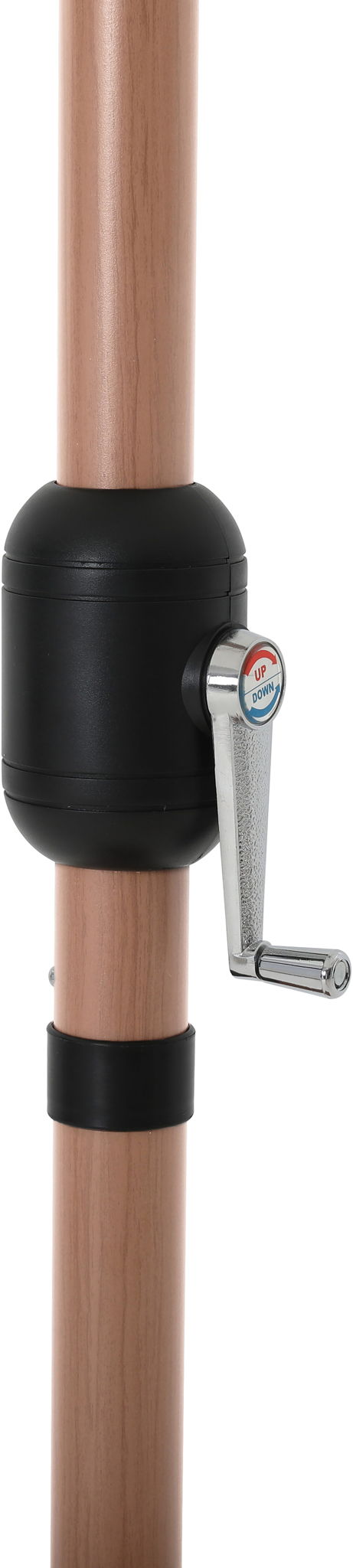 Amalfi - Patio Umbrella - White Base / Light Brown Pole