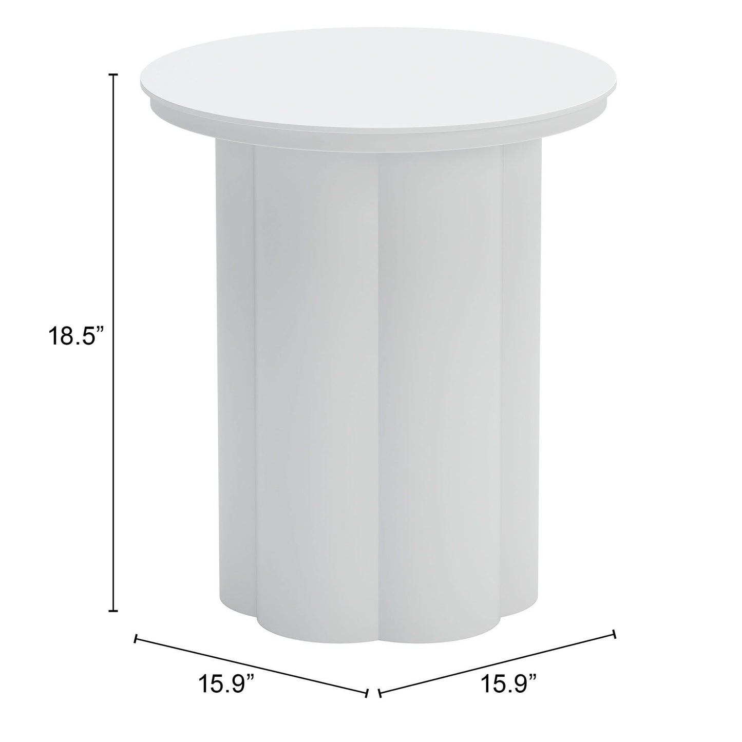 Kogur - Side Table - White