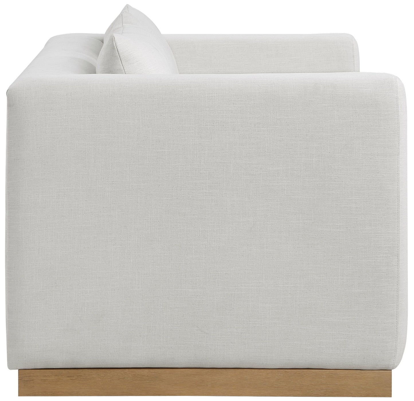 Alfie - Linen Textured Fabic Loveseat