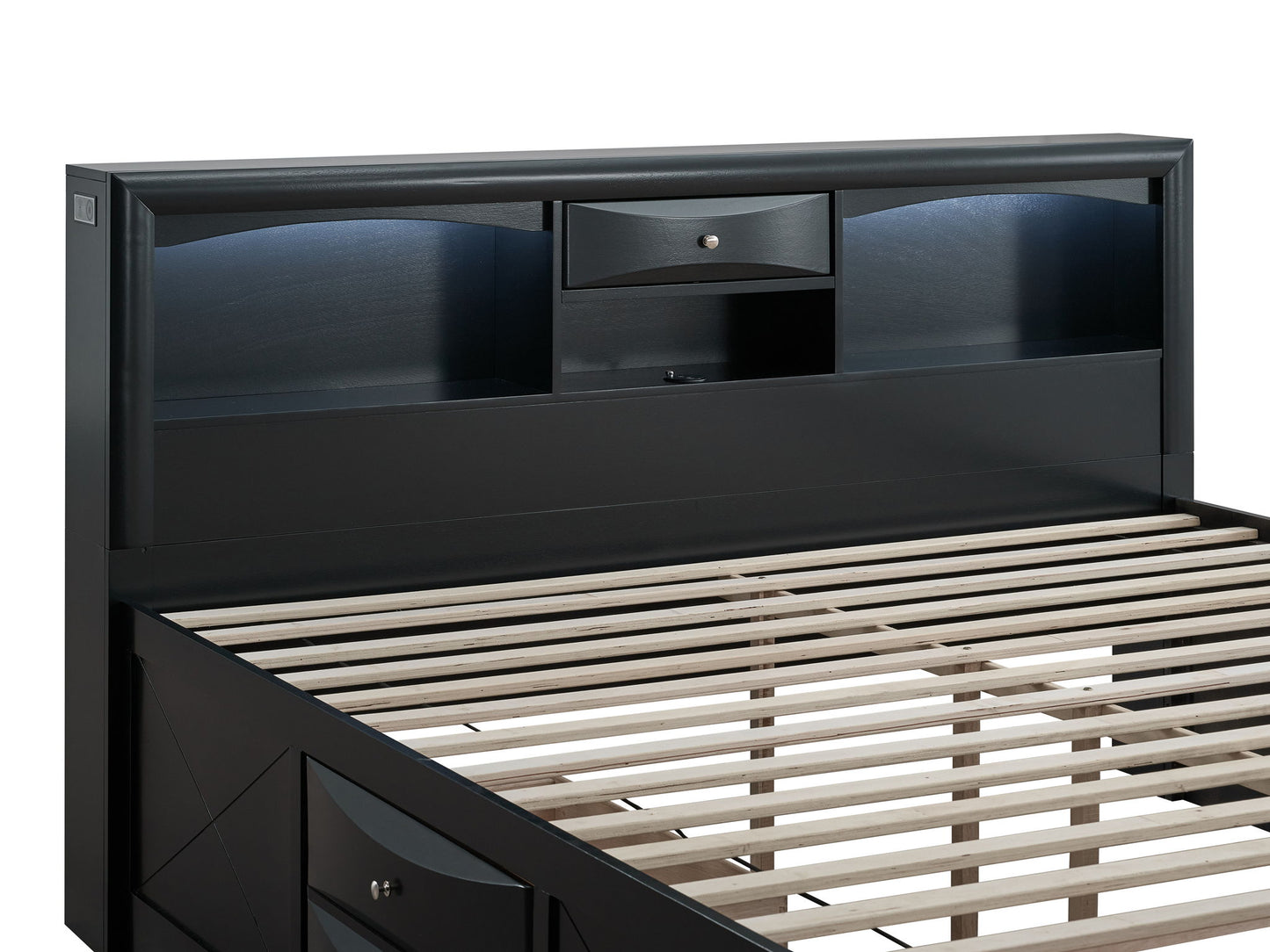 Glory Furniture - Marilla - Storage Bed With Lighting