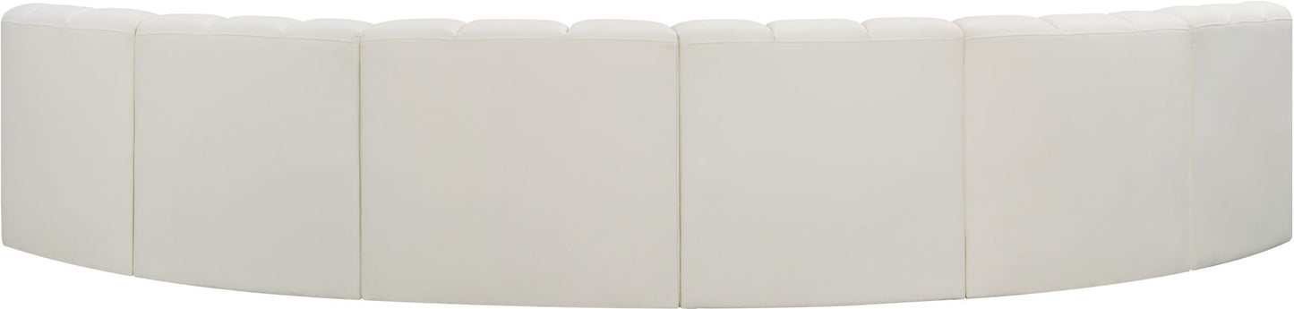 Arc - Faux Leather 6 Piece U-Shaped Modular Sofa