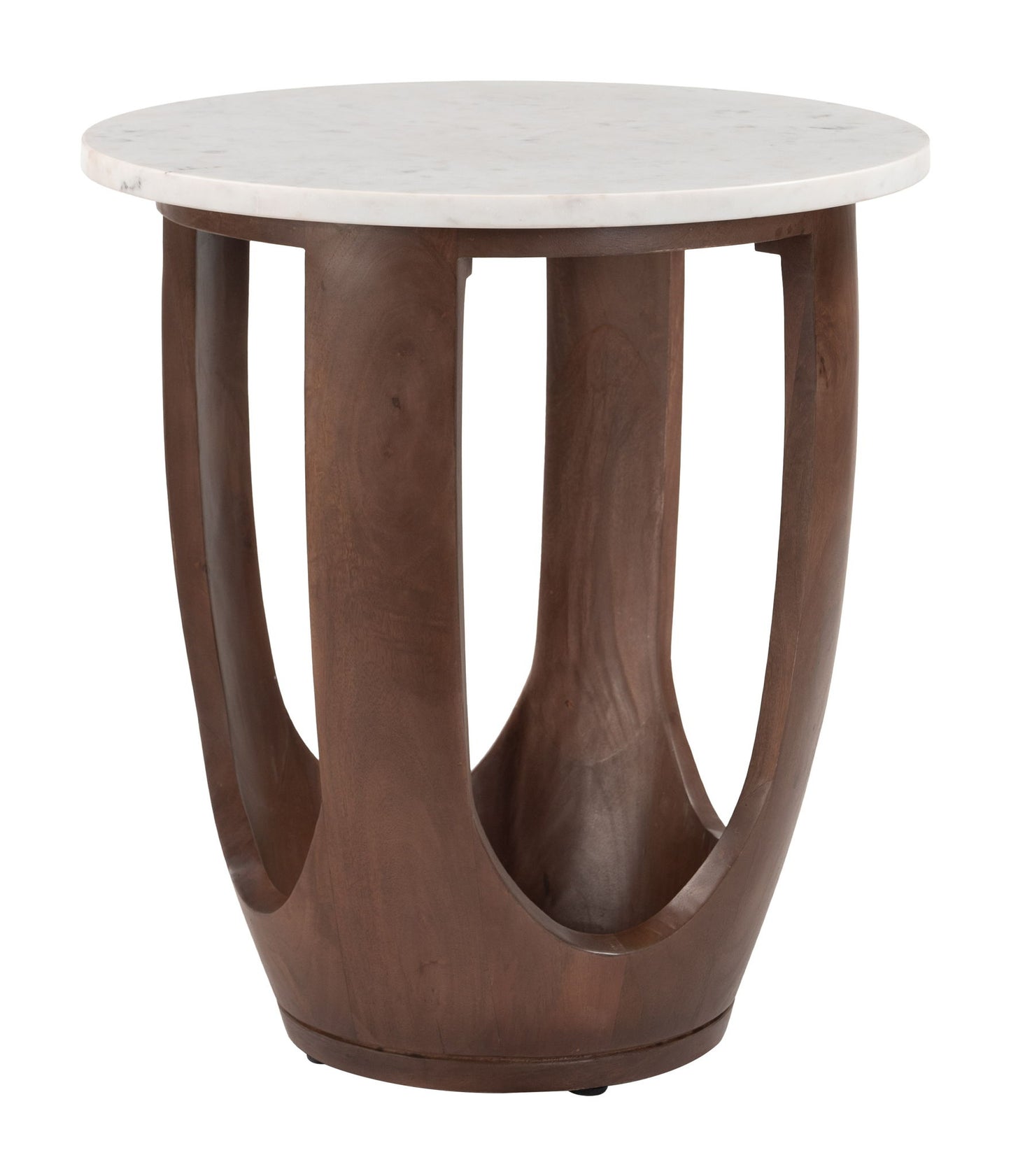 Vaan - Side Table - White / Walnut