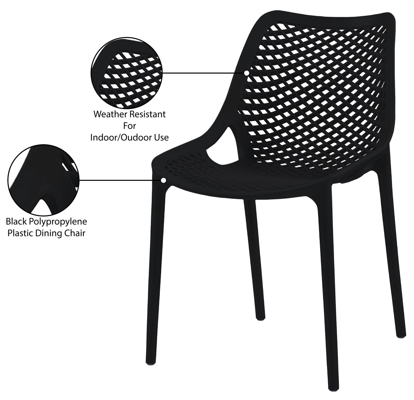 Mykonos - Outdoor Patio Dining Chair (Set of 2)