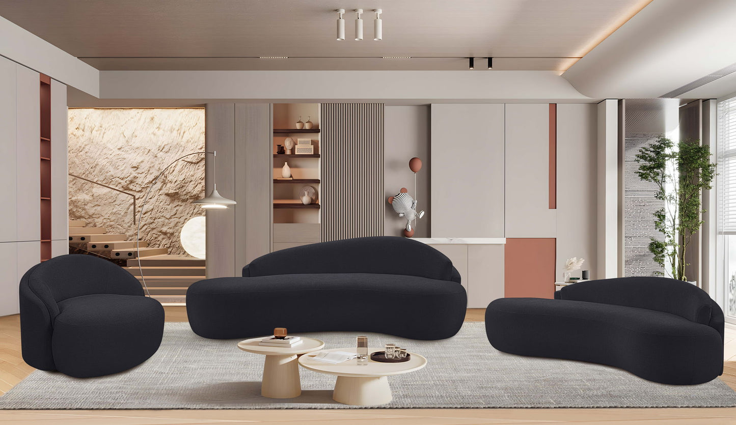 Caspian - Chenille Fabric Upholstered Sofa