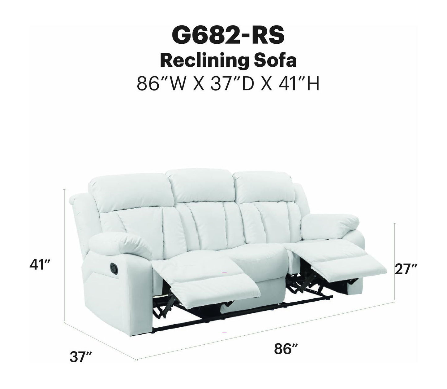 Glory Furniture - Daria - Reclining Sofa