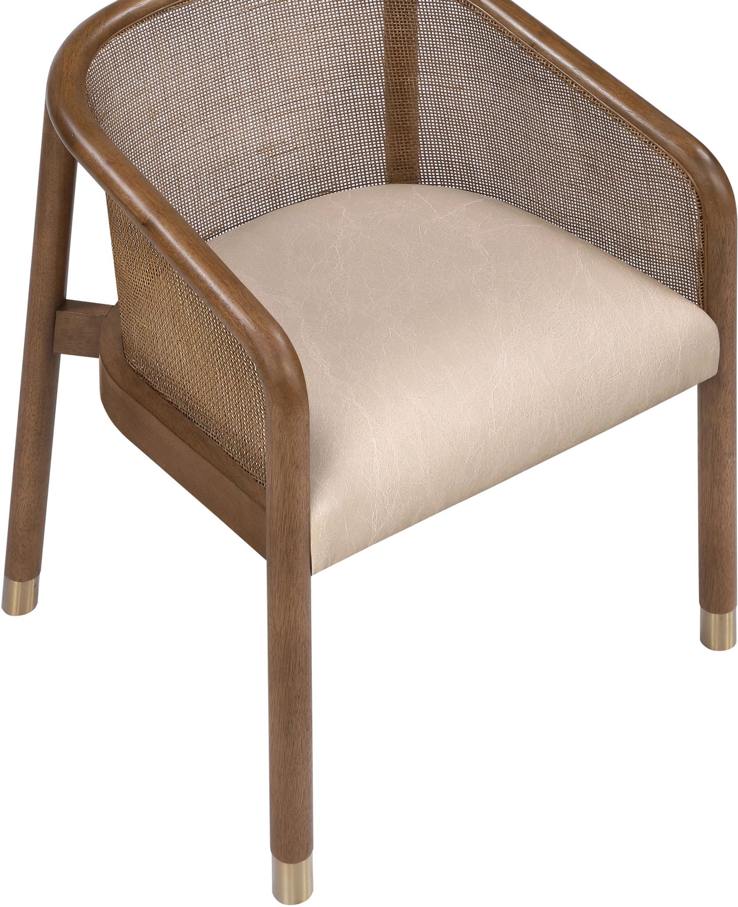Sylvan - Vegan Leather Dining Chair (Set of 2) - Brown Frame