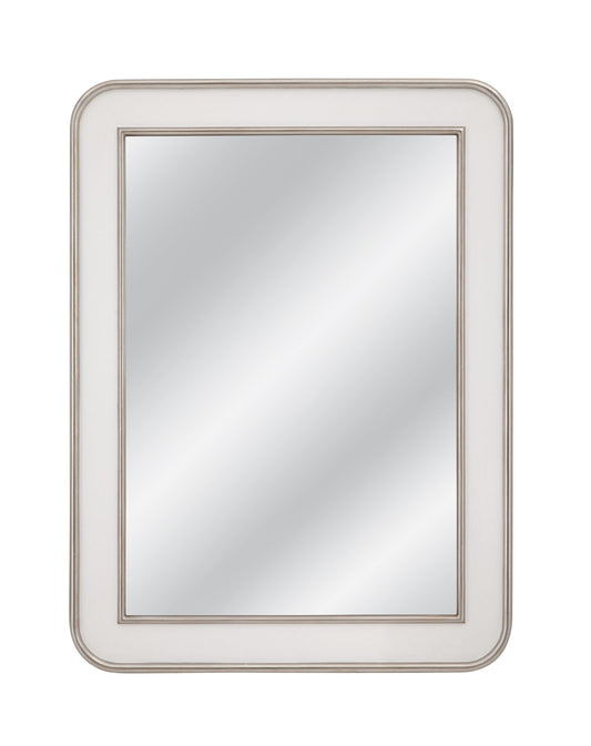 Meadow Place - Wall Mirror - White / Silver