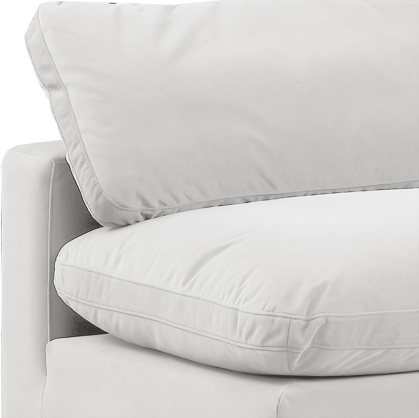 Comfy - Velvet Modular Armless Sofa 3 Seats