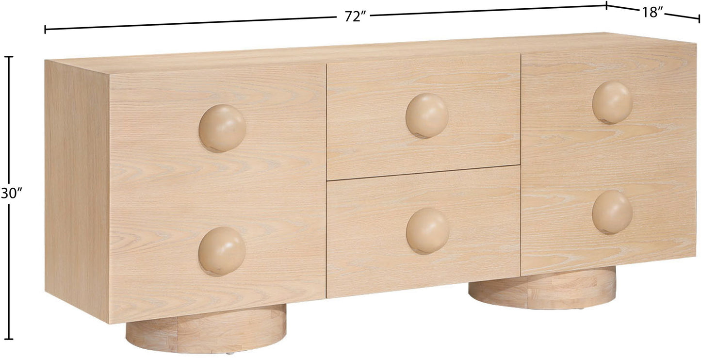 Bubble - Rubberwood with Oak Veneer Sideboard / Buffet