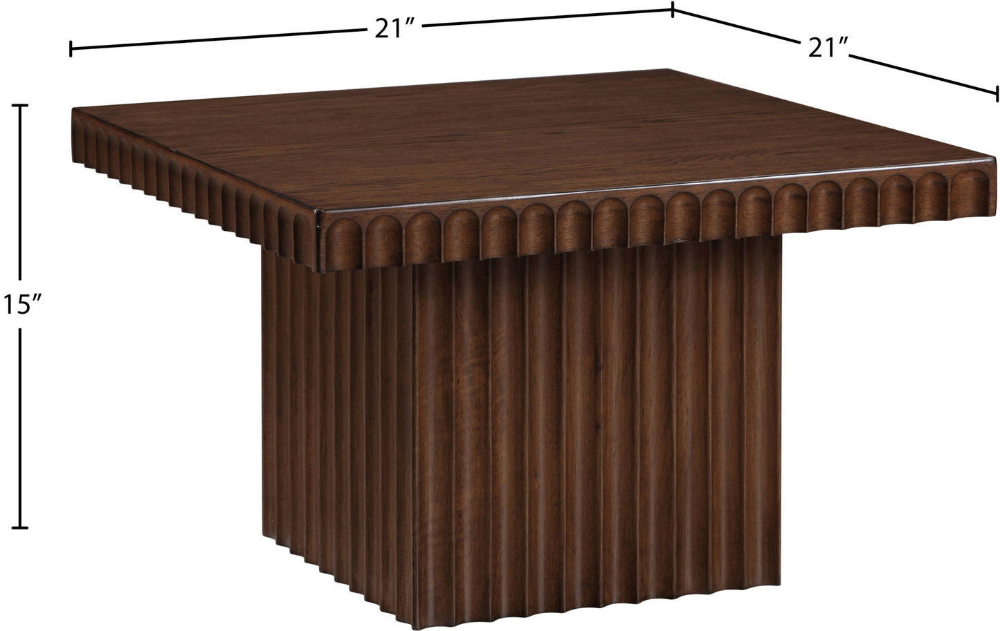 Spencer - 15" Oak Veneer Coffee Table