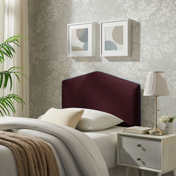 Cosette Performance Velvet Headboard - Twin, Mulberry