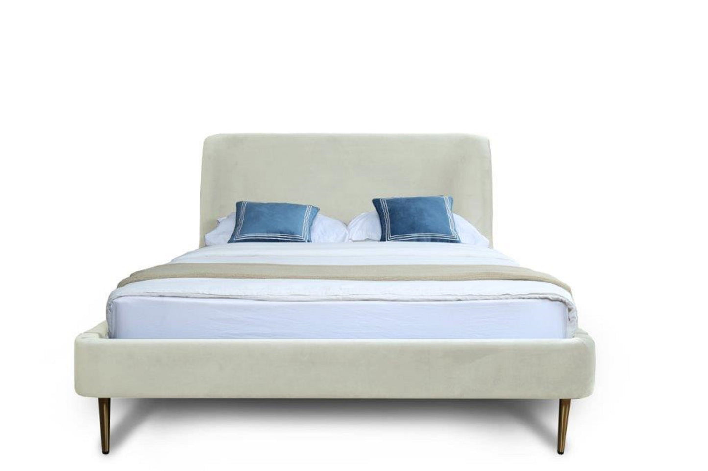Manhattan Heather - Bed With Gold Legs