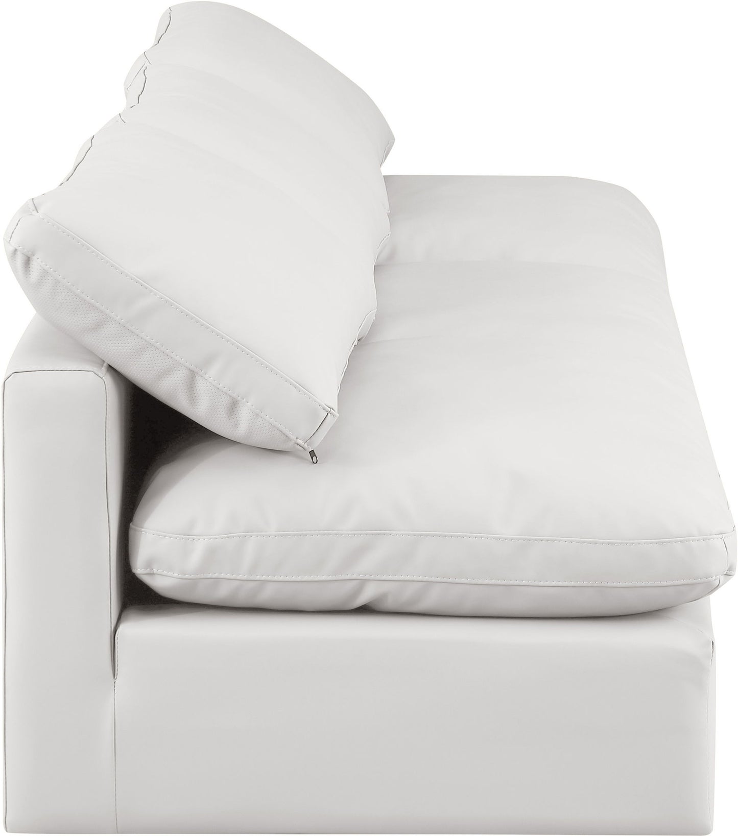 Indulge - Faux Leather 3 Seat Modular Armless Sofa