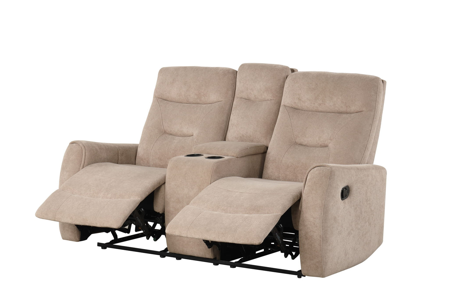 Paterson - Loveseat With Console - Beige
