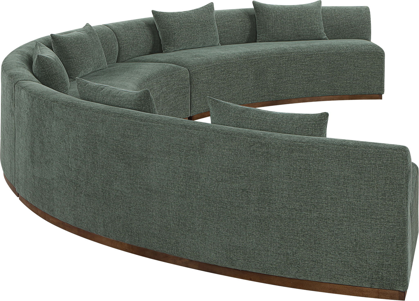 Avanti - Chenille Fabric Upholstered 3 Piece Modular Sectional