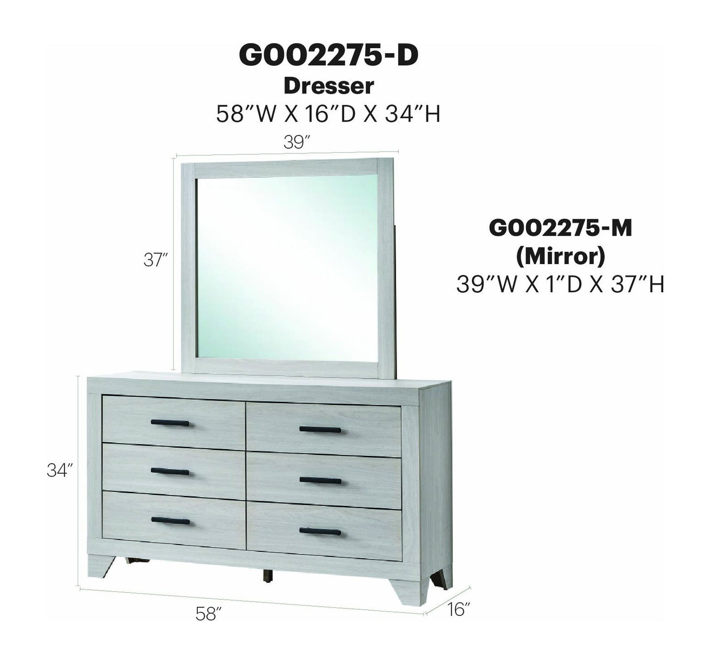 Glory Furniture - Plano - Dresser