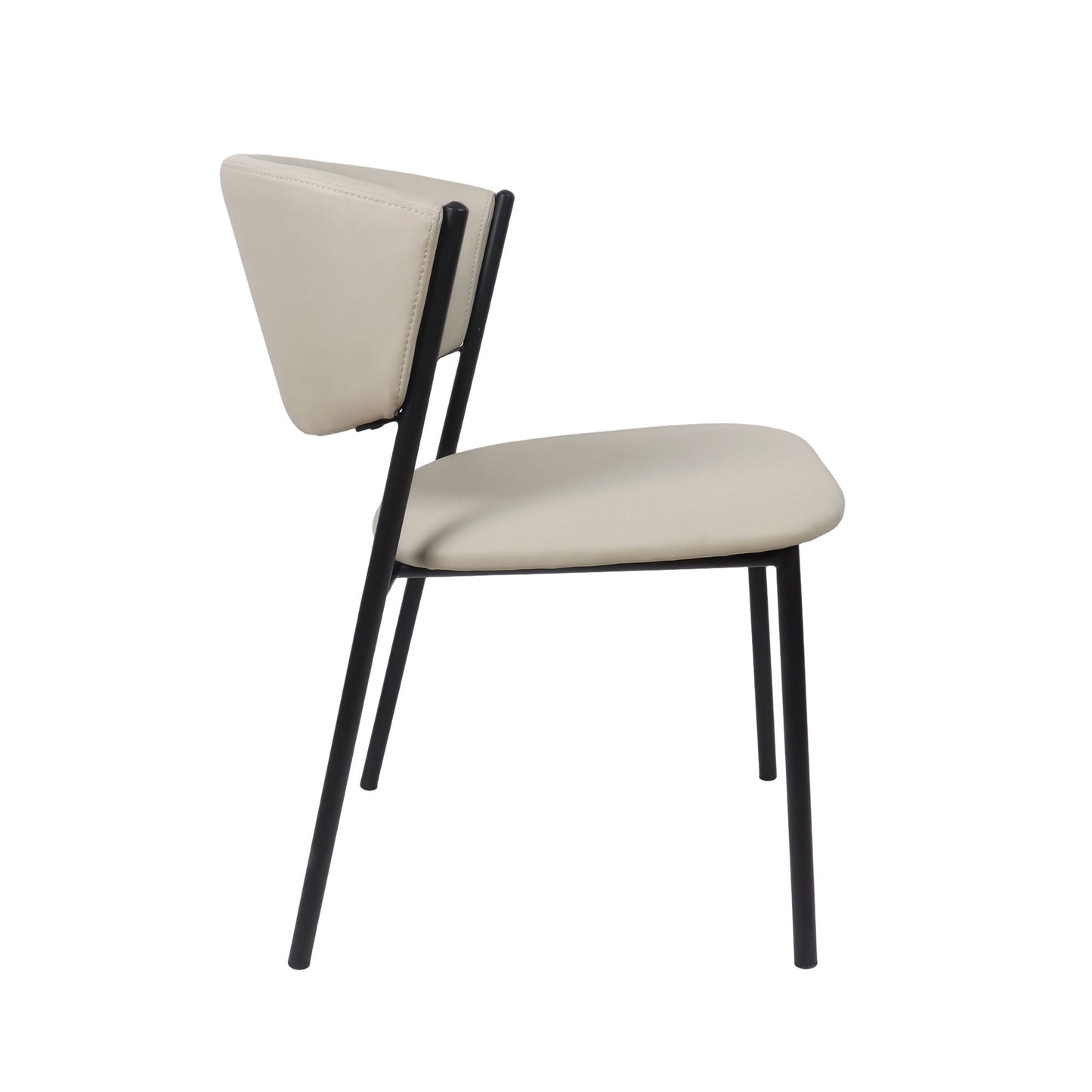 Manhattan Drift - Vegan Leather Metal Side Chair (Set of 4)