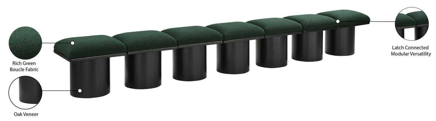 Pavilion - 7 Piece Modular Bench With Black Base