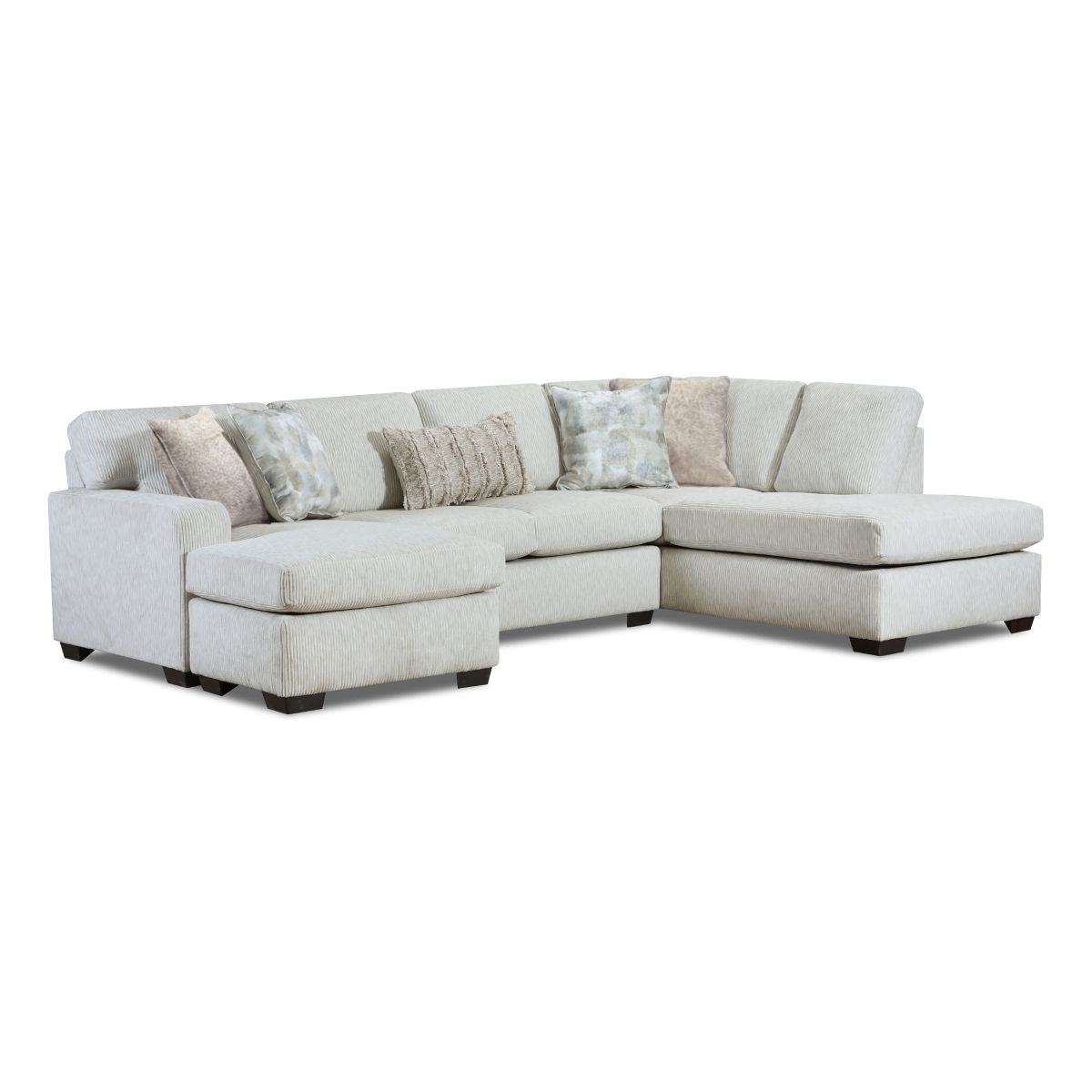 Monolith 2-Piece Sectional with Pillows
