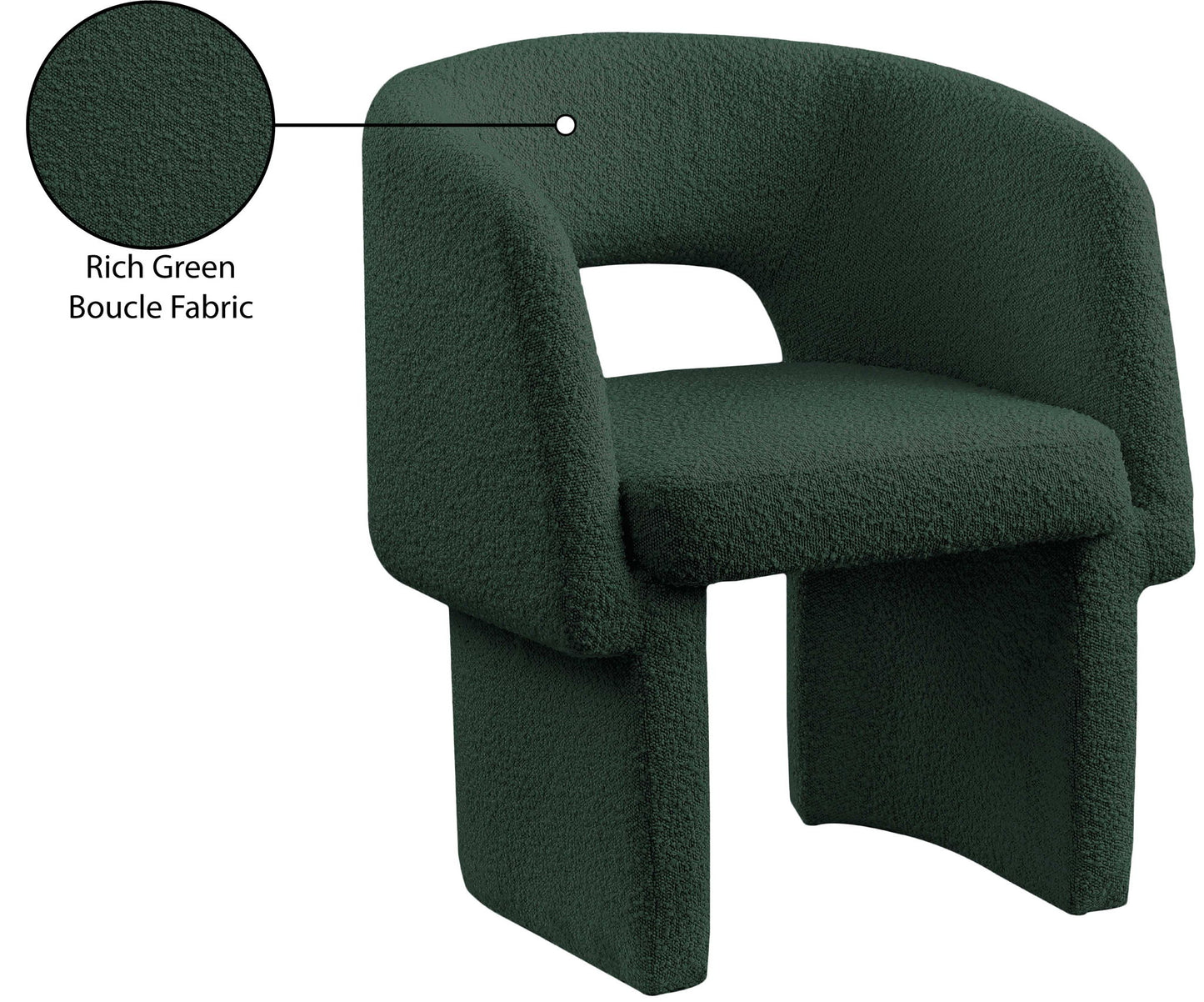 Emmet - Boucle Dining Chair / Accent Chair