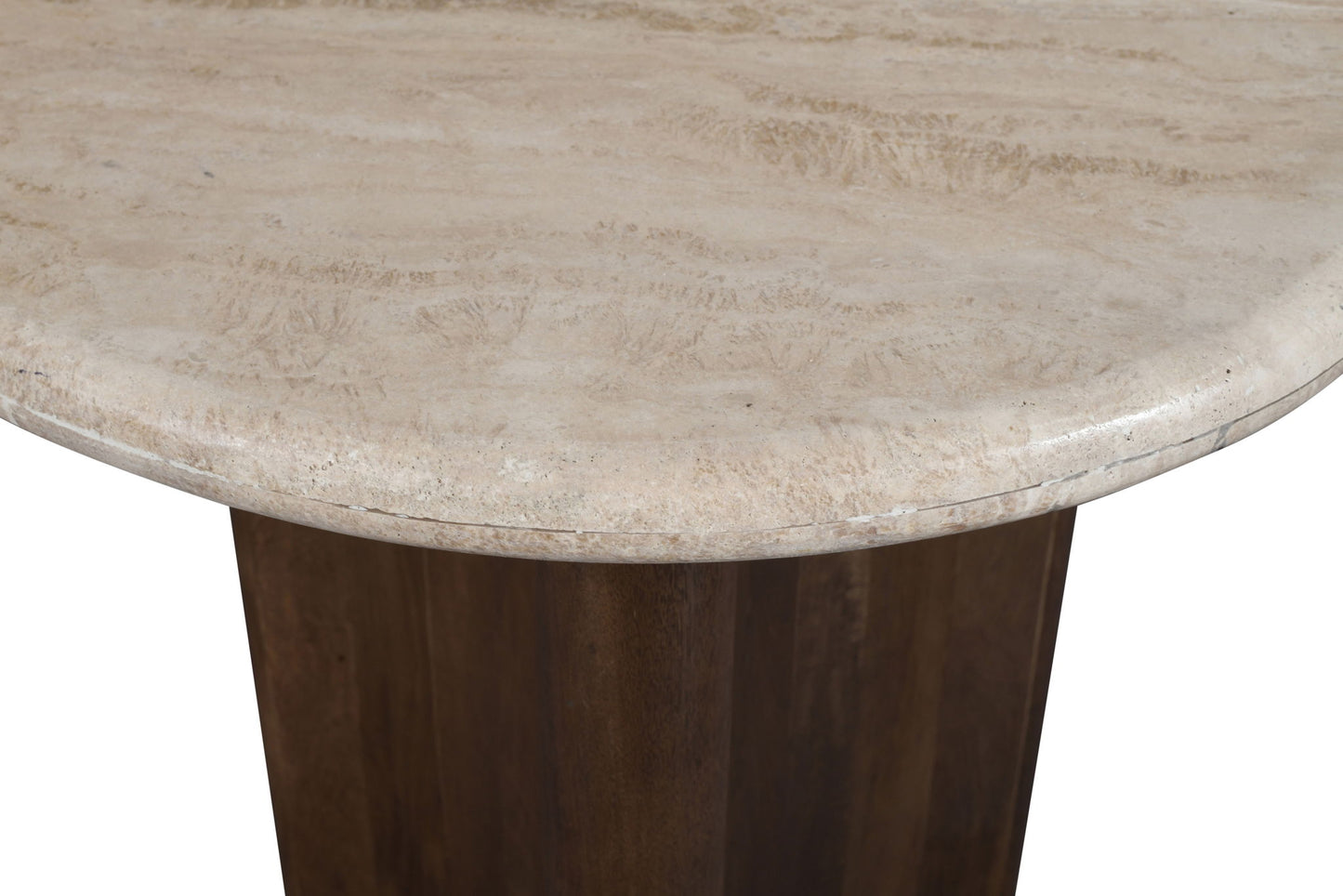 Pietra - Travertine And Mango Wood Table