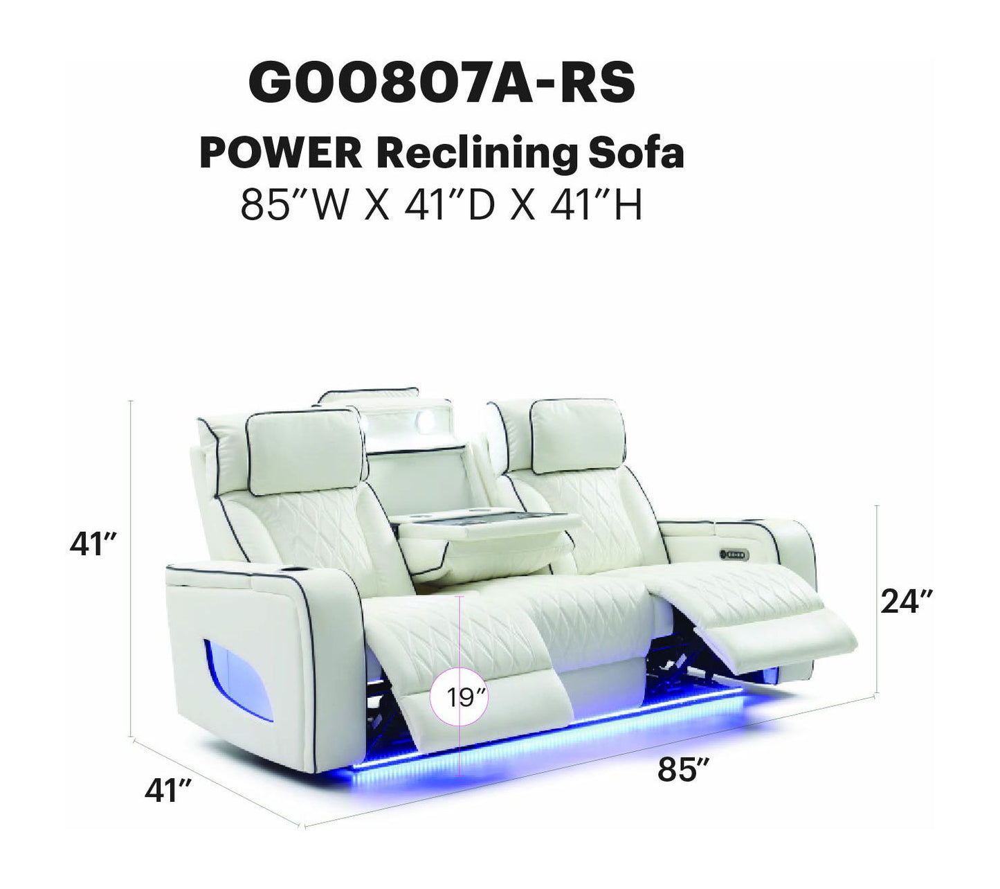 Glory Furniture - Lumin - Sofa