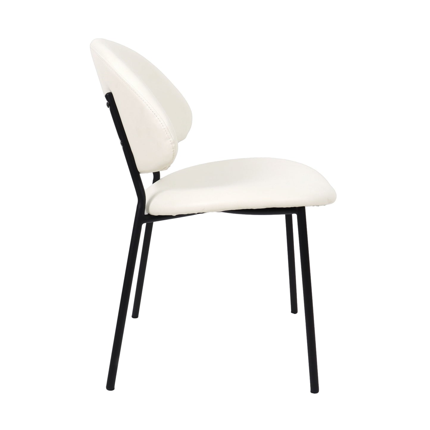 Manhattan Haven - Vegan Leather Metal Side Chair (Set of 4)