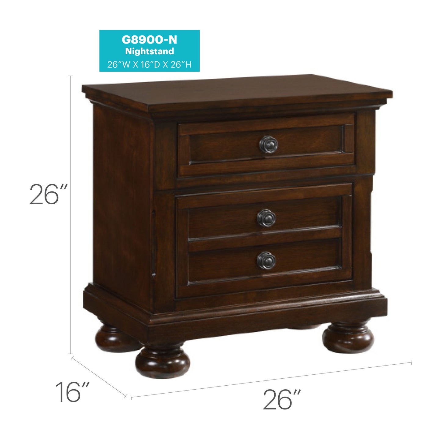 Glory Furniture - Meade - Nightstand