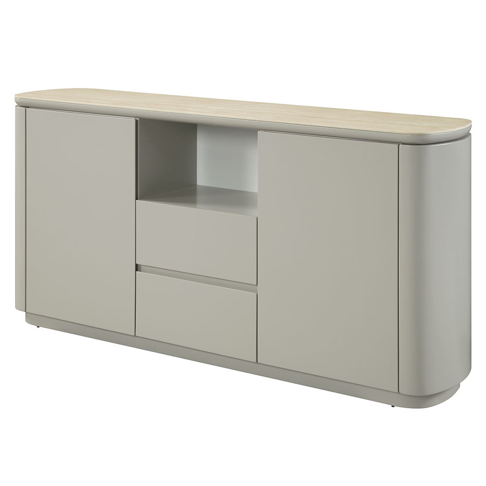 Ingram - Server - Ceramic Top & Light Gray