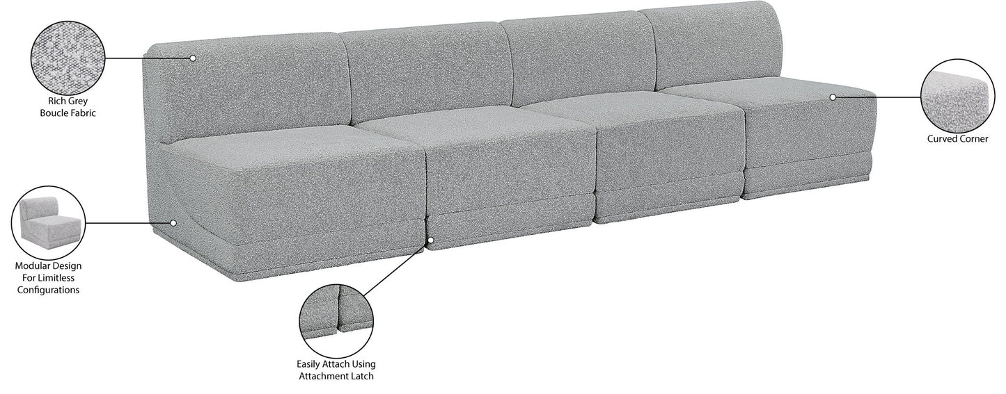 Ollie - 4 Seat Armless Modular Sofa