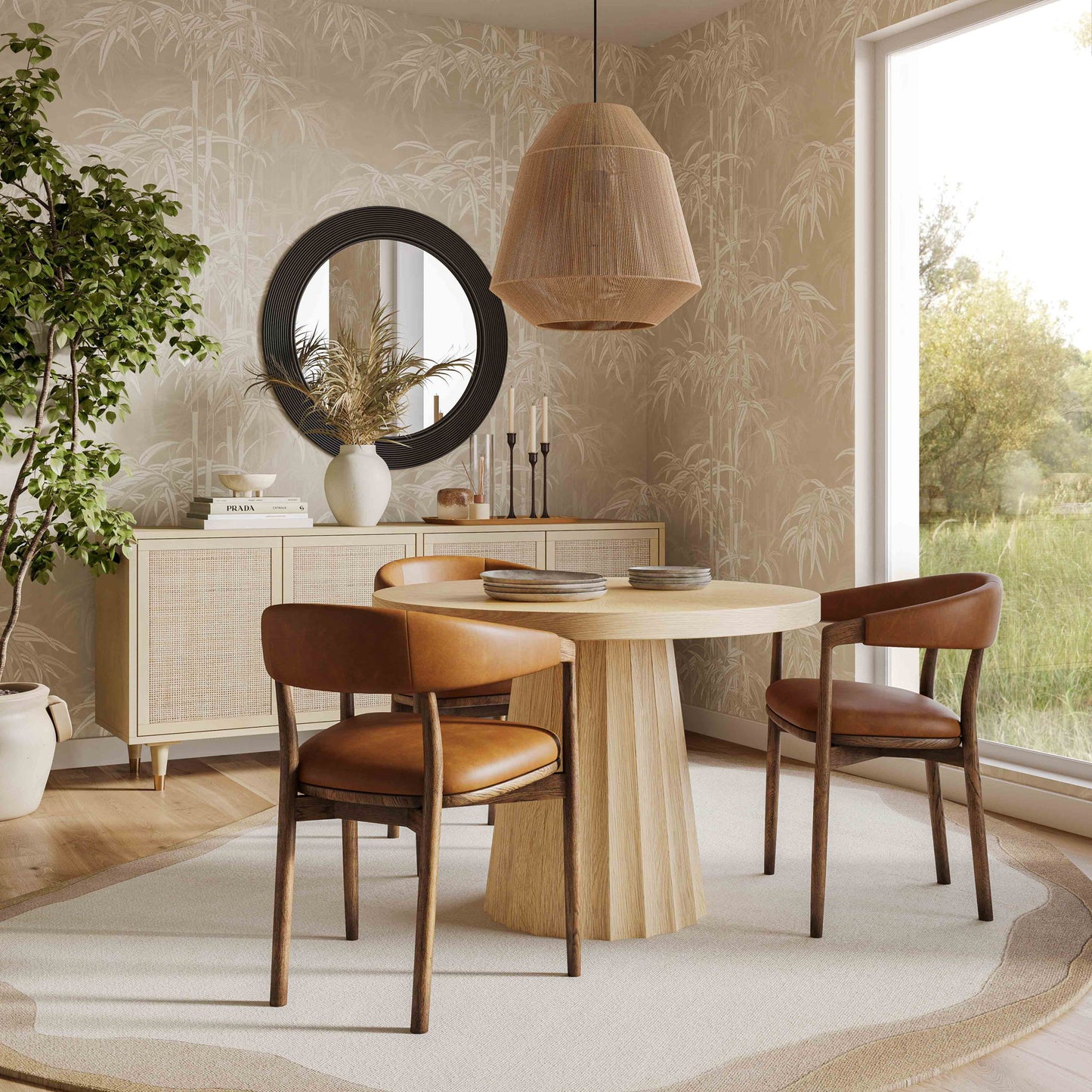 Tanya - Round Wall Mirror