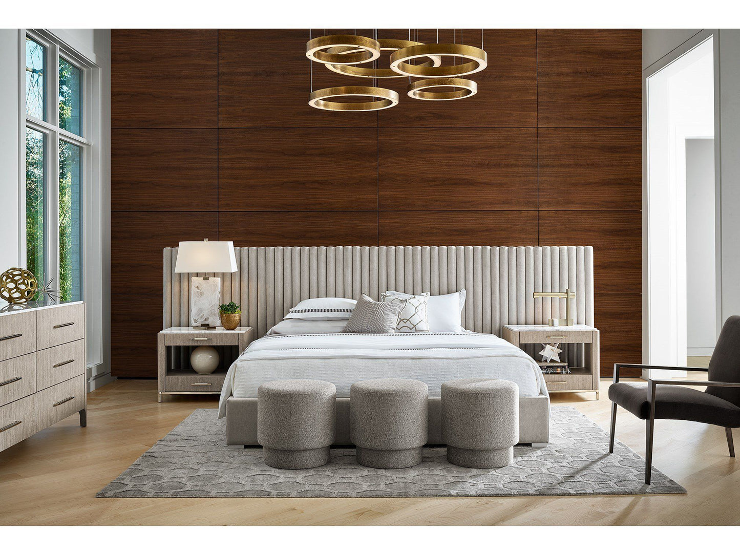 Decker - California King Wall Bed With Panels - Gray