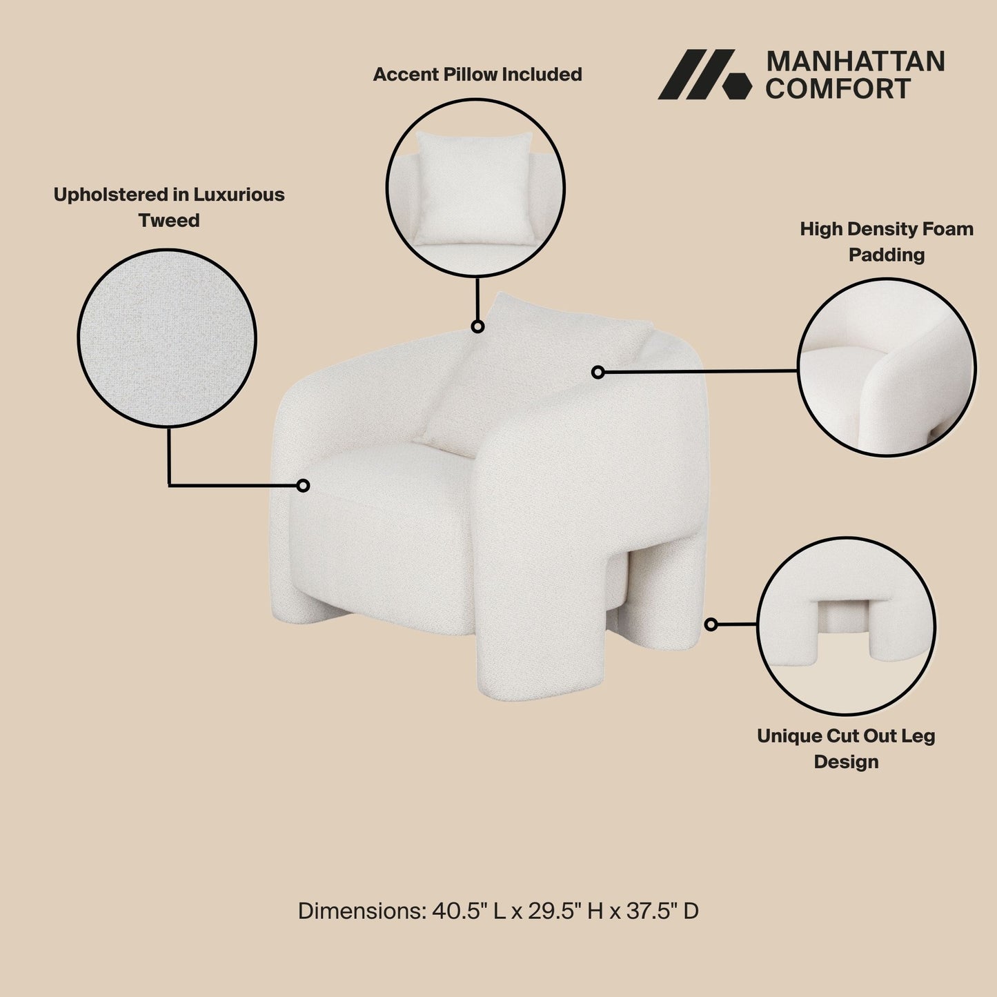 Manhattan Sylvia - Lounge Chair