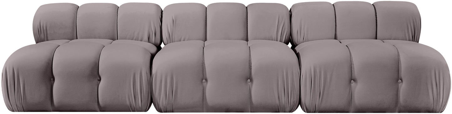 Orin - Velvet 3 Piece Modular Sofa