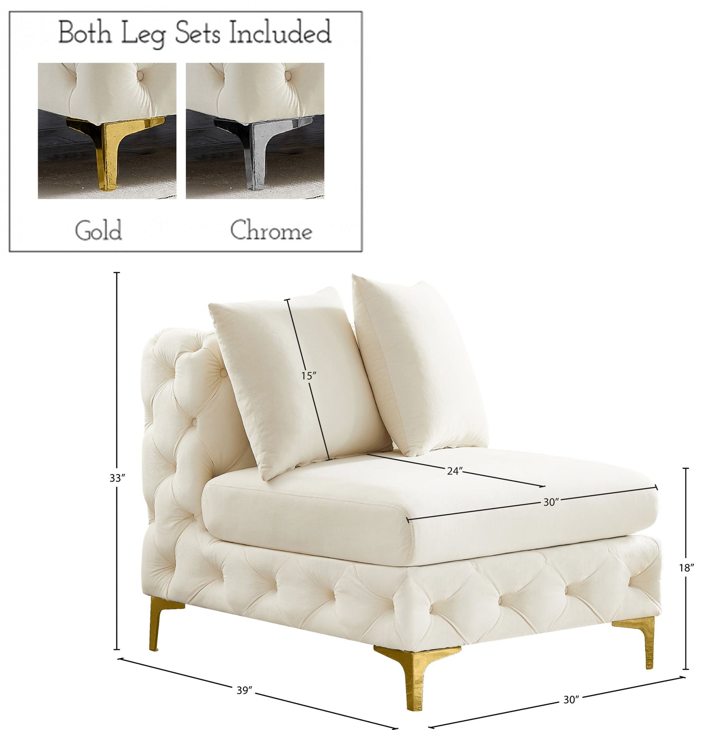 Tremblay - Armless Chair